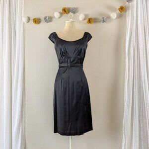 White House Black Market Satin Cocktail Dress - Size 6